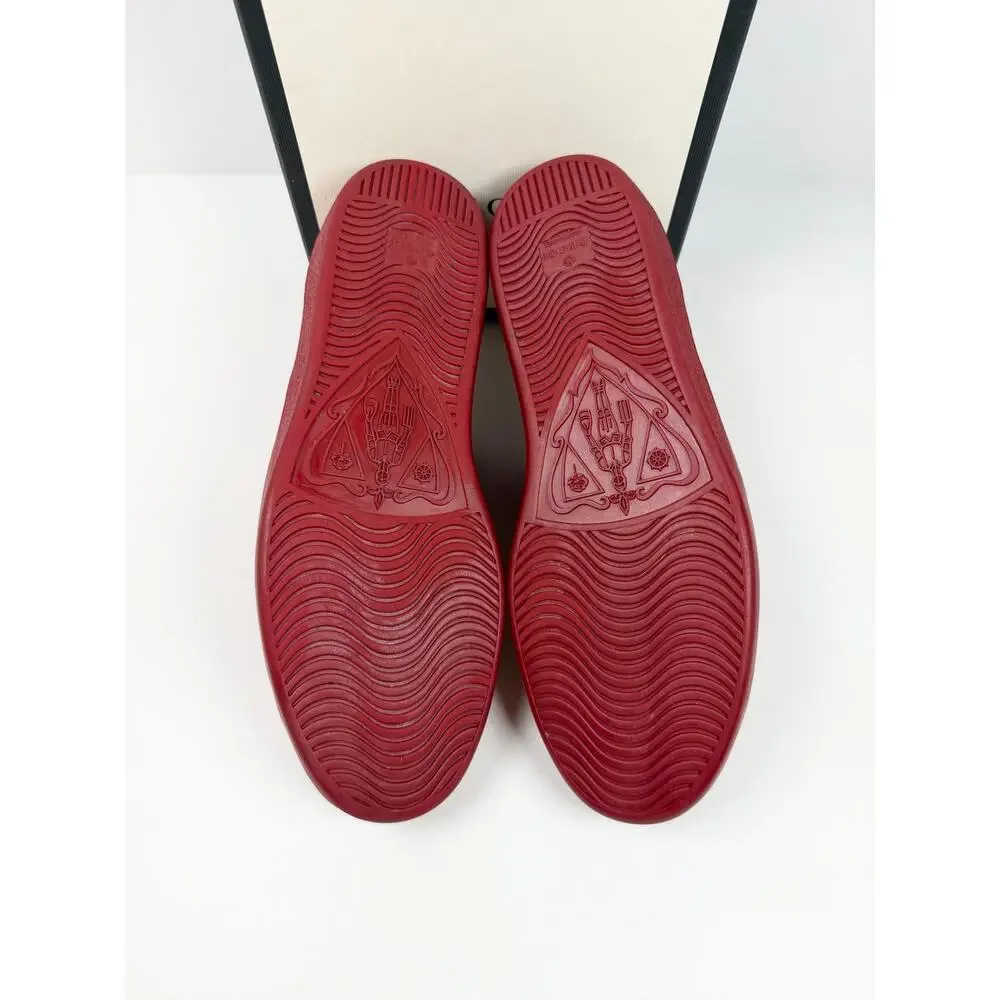 Size 9.5US - Gucci Ace Low Top Red Leather